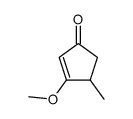 3-Methoxy-4-methyl-2-cyclopenten-1-one结构式