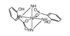 nickel(II) bis(o-hydroxybenzoate) dihydrazinate Structure