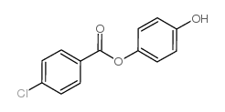 Benzoic acid, 4-chloro-, 4-hydroxyphenyl ester Structure