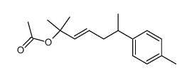 (E)-2-acetoxy-2-methyl-6-p-tolylhept-3-ene结构式