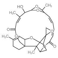 Verrucarin A,2',3'-didehydro-7'-deoxo-2'-deoxy-7',5'-(ethylideneoxy)-4'-hydroxy- (9CI)结构式