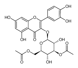 isoquercitrin 3'',6''-diacetate Structure