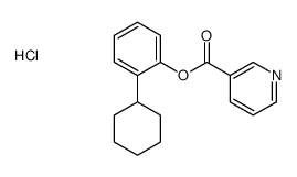 (2-cyclohexylphenyl) pyridine-3-carboxylate,hydrochloride Structure