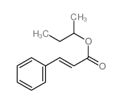 butan-2-yl (E)-3-phenylprop-2-enoate结构式