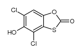 4,6-dichloro-5-hydroxy-benzo[1,3]oxathiol-2-one Structure