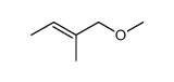 [(E)-2-Methyl-2-butenyl]methylether Structure