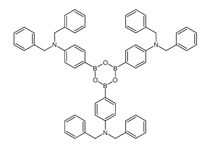 2,4,6-Tri[4-(N,N-dibenzyl)aniline]-1,3,5,2,4,6-trioxatriborinane Structure