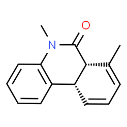6(5H)-Phenanthridinone,6a,10a-dihydro-5,7-dimethyl-,(6aR,10aR)-rel-(9CI)结构式