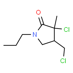 2-Pyrrolidinone,3-chloro-4-(chloromethyl)-3-methyl-1-propyl-(9CI) structure