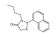 3-butyl-2-naphthalen-1-yl-1,3-thiazolidin-4-one Structure