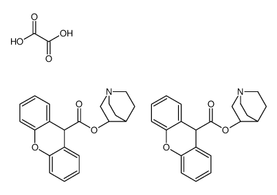 3-奎宁二苯并吡喃-9-羧酸草酸盐结构式