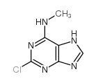 2-氯-6(甲胺基)嘌呤结构式