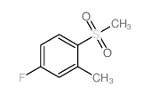 4-氟-2-甲基-1-甲磺酰基苯结构式