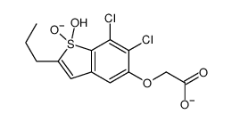 2-[(6,7-dichloro-1,1-dioxido-2-propyl-1-benzothiophen-5-yl)oxy]acetic acid Structure