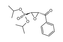 trans-1,2-Epoxy-3-oxo-3-phenylprop-1-ylphosphonsaeurediisopropylester Structure