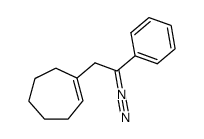 1-(2-diazo-2-phenylethyl)cyclohept-1-ene结构式