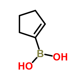 1-Cyclopentenylboronic acid Structure