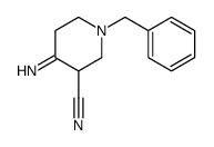 4-亚氨基-1-(苯基甲基)-3-哌啶甲腈结构式
