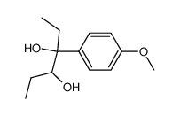 3-(4-methoxy-phenyl)-hexane-3,4-diol结构式
