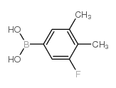 3,4-二甲基-5-氟苯硼酸结构式