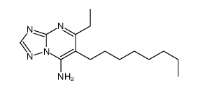 5-ethyl-6-octyl-[1,2,3]triazolo[1,5-a]pyrimidin-7-amine structure
