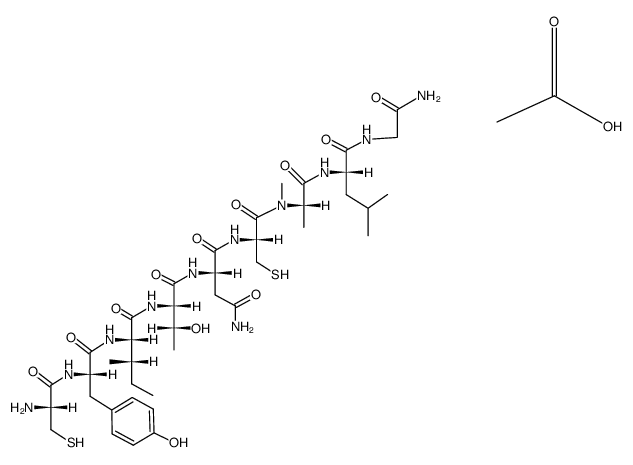 oxytocin, Thr(4)-N-MeAla(7)- Structure