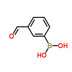 3-Formylphenylboronic acid structure