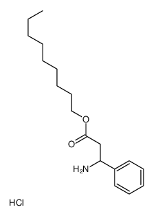 nonyl 3-amino-3-phenylpropanoate,hydrochloride Structure