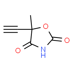 2,4-Oxazolidinedione, 5-ethynyl-5-methyl- (9CI) Structure