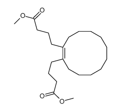 methyl 4-[2-(4-methoxy-4-oxobutyl)cyclododecen-1-yl]butanoate Structure