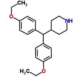 4-[Bis(4-ethoxyphenyl)methyl]piperidine Structure