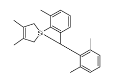 1,1-bis(2,6-dimethylphenyl)-3,4-dimethyl-2,5-dihydrosilole结构式