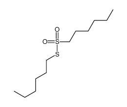 1-hexylsulfonylsulfanylhexane结构式