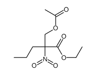 ethyl 2-(acetyloxymethyl)-2-nitropentanoate结构式