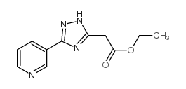 ethyl 2-(3-pyridin-3-yl-1H-1,2,4-triazol-5-yl)acetate Structure