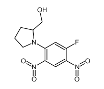 [1-(5-fluoro-2,4-dinitrophenyl)pyrrolidin-2-yl]methanol结构式