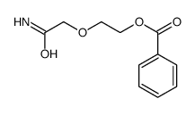2-(2-amino-2-oxoethoxy)ethyl benzoate结构式