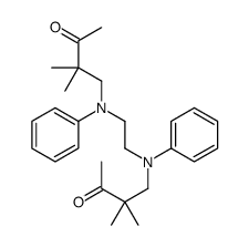 4-[N-[2-(N-(2,2-dimethyl-3-oxobutyl)anilino)ethyl]anilino]-3,3-dimethylbutan-2-one Structure