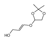 3-[(2,2-dimethyl-1,3-dioxolan-4-yl)oxy]prop-2-en-1-ol结构式