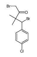 1,4-dibromo-4-(4-chlorophenyl)-3,3-dimethylbutan-2-one Structure