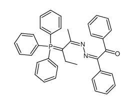 triphenyl<1-ethyl-2-<(phenacylidene)hydrazono>propylidene>phosphorane结构式