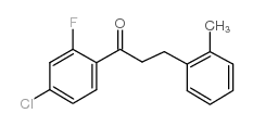 4'-CHLORO-2'-FLUORO-3-(2-METHYLPHENYL)PROPIOPHENONE Structure