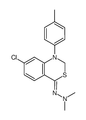 7-chloro-4-(2,2-dimethylhydrazono)-1-(p-tolyl)-1,4-dihydro-2H-benzo[d][1,3]thiazine Structure