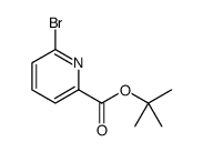 6-溴-2-吡啶羧酸叔丁酯结构式