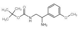 [2-氨基-2-(3-甲氧基-苯基)-乙基]-氨基甲酸叔丁酯结构式