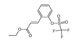 ethyl (trifluoro-methane-sulfonyloxy)cinnamate Structure