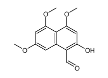 2-hydroxy-4,5,7-trimethoxynaphthalene-1-carbaldehyde Structure