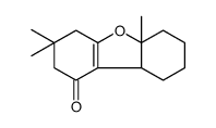 3,3,5a-trimethyl-4,6,7,8,9,9a-hexahydro-2H-dibenzofuran-1-one结构式