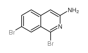 1,7-二溴-3-异喹啉胺结构式