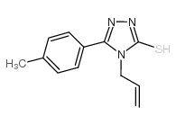 4-烯丙基-5-(4-甲基苯基)-4H-1,2,4-噻唑-3-硫醇结构式